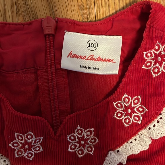 Hanna Andersson Red Corduroy Dress - Picture 2 of 3